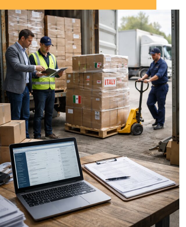 Доставка грузов из Италии: морские и авиаперевозки от 18776