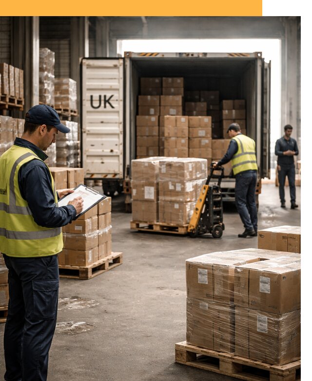 Доставка грузов из Великобритании с таможенным оформлением от 13039