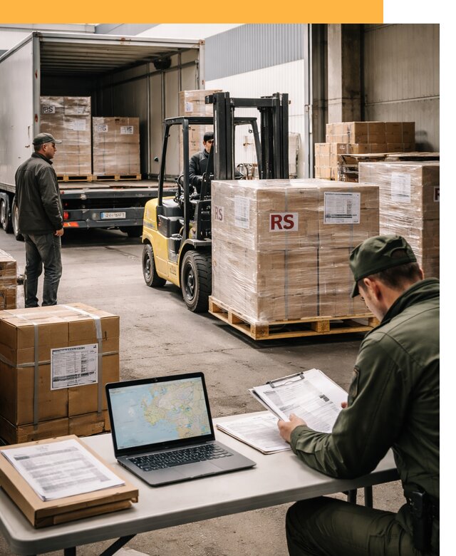 Доставка грузов в Сербию от 46940 руб, международные перевозки