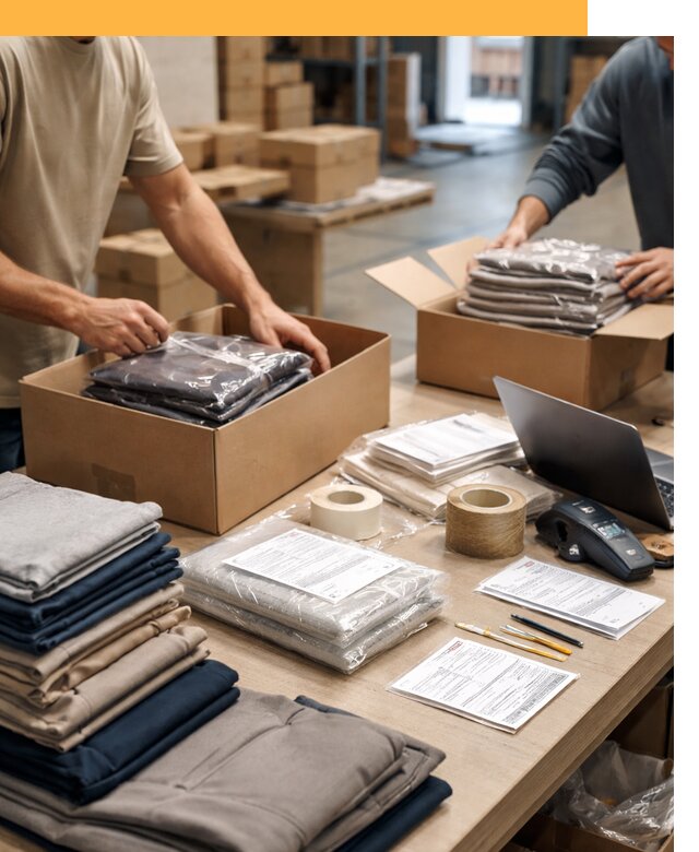 Перевозка одежды по миру от 7823 руб. с таможенным оформлением